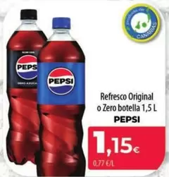 Pepsi - Refresco Original O Zero Botella