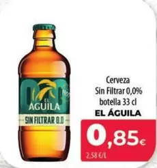 El Águila - Cerveza Sin Filtrar 0,0% Botella