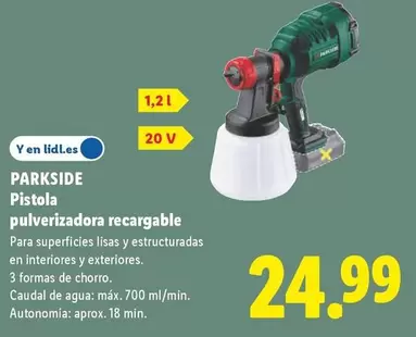 Parkside - Pistola Pulverizadora Recargable