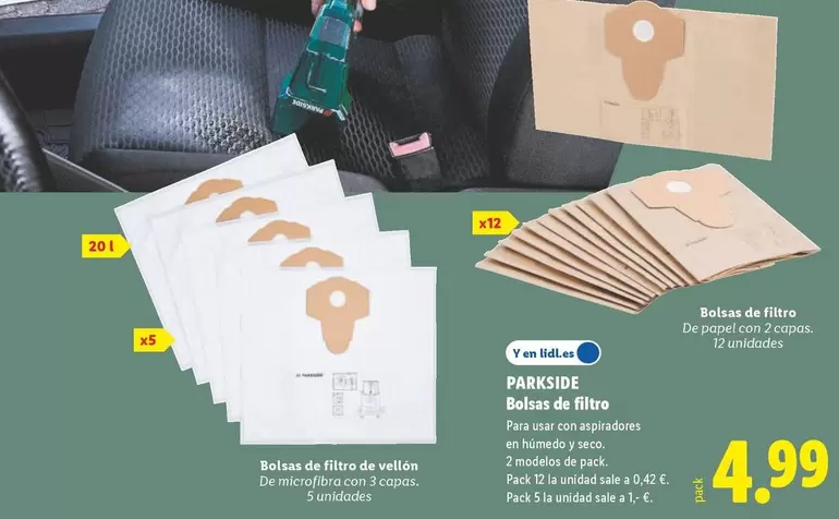 Parkside - Bolsas De Filtro