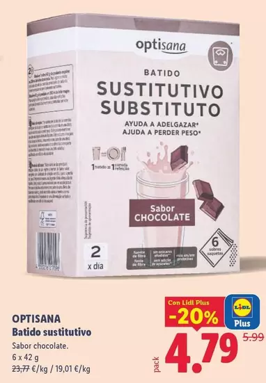 Optisana - Batido Sustitutivo