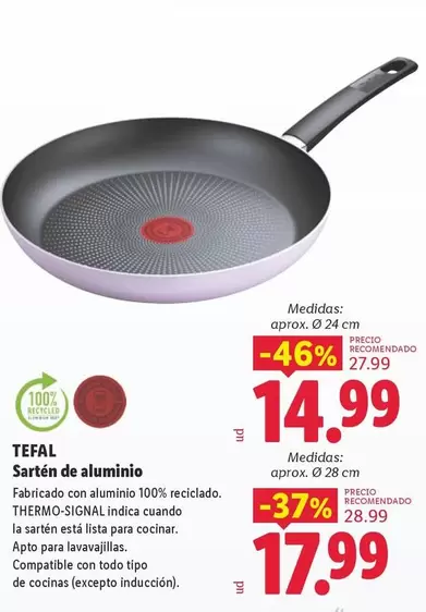 Tefal - Sarten De Aluminio