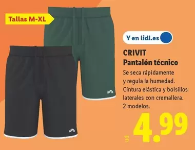 Crivit - Pantalon Tecnico
