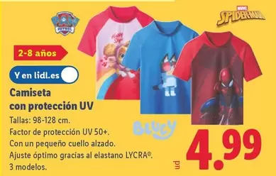 Camiseta Con Proteccion Uv
