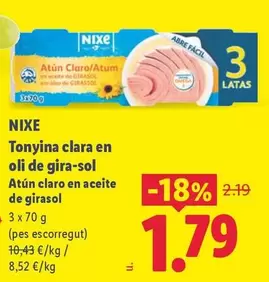 Nixe - Atun Claro En Aceite De Girasol