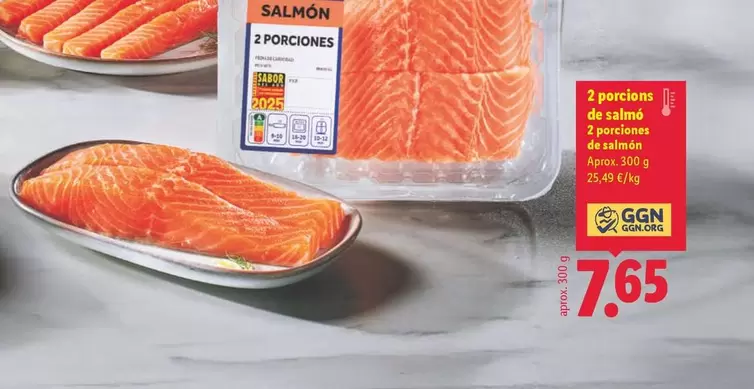 2 Porciones De Salmon