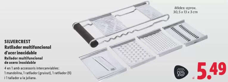 SilverCrest - Rallador Multifuncional De Acero Inoxidable
