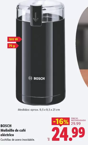 Bosch - Molinillo De Café Eléctrico