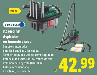 Parkside - Aspirador En Humedo Y Seco