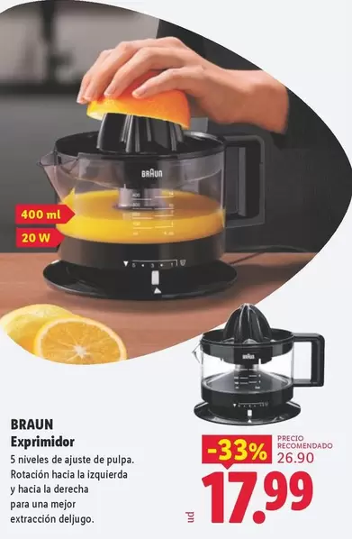 Braun - Exprimidor