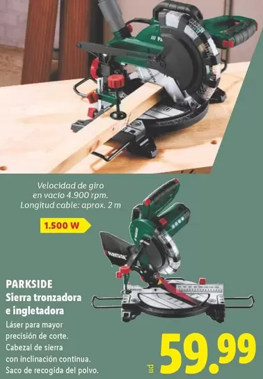 Parkside - Sierra Tronzadora E Ingletadora