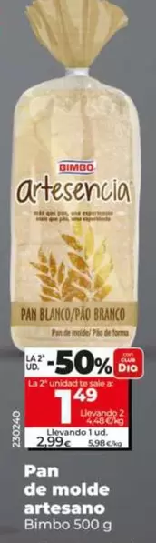 Bimbo - Pan De Molde Artesano