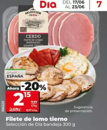 Seleccion De Dia - Filete De Lomo Tierno