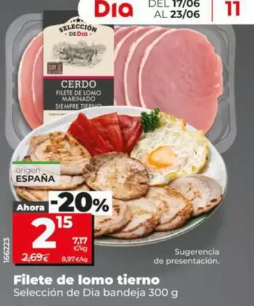 Seleccion De Dia - Filete De Lomo Tierno