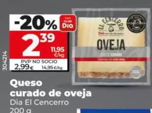 Dia El Cencerro - Queso Curado De Oveja