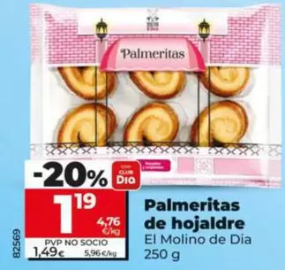 El Molino De Dia - Palmeritas De Hojaldre