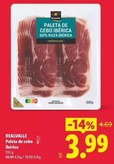 Realvalle - Paleta De Cebo Iberica