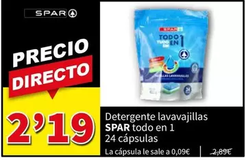 Spar - Detergente Lavavajillas