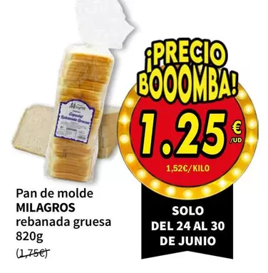 Milagros - Pan De Molde Rebanada Gruesa