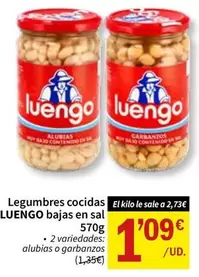 Luengo - Legumbres Cocidas Bajas En Sal