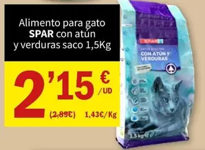 Spar - Alimento Para Gato Con Atun Y Verduras Saco
