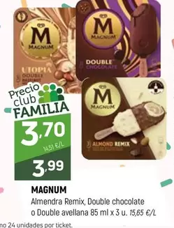 Magnum - Almendra Remix, Double Chocolate O Double Avellana