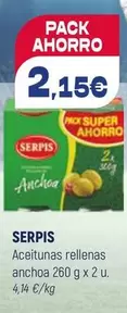 Serpis - Aceitunas Rellenas Anchoa