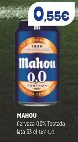 Mahou - Cerveza 0,0% Tostada
