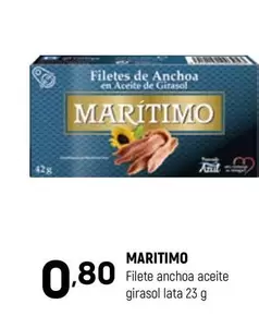 Marítimo - Filete Anchoa Aceite Girasol