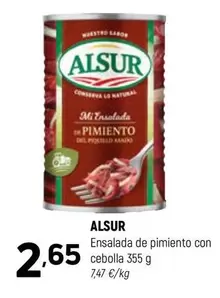 Alsur - Ensalada De Pimiento Con Cebolla