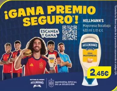 Hellmann's - Mayonesa Bocabajo