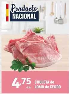 Chuleta De Lomo De Cerdo