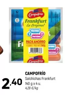 Campofrío - Salchichas Frankfurt