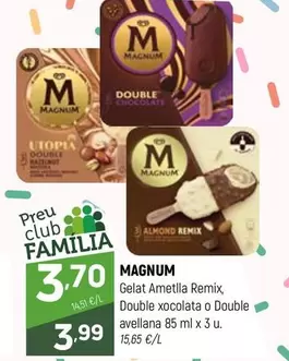 Magnum - Gelat Ametlla Remix Double Xocolata O Double Avellana