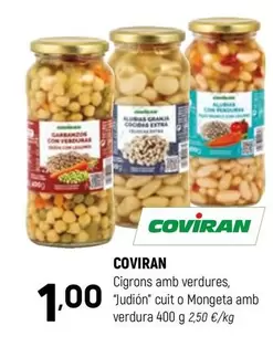 coviran - Cigrons Amb Verdures, "judion" Cuit O Mongeta Amb Verdura