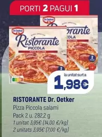 Dr Oetker - Pizza Piccola Salami