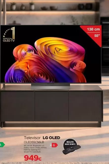 LG - Televisor Qled55c58lb