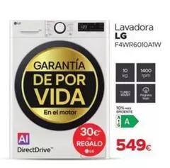 LG - Lavadora F4wr6010aiwa