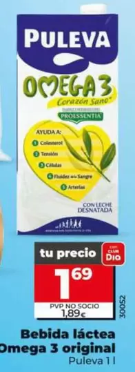 Puleva - Bebida Láctea Omega 3 Original