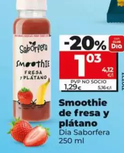 Dia Saborfera - Smoothie De Fresa Y Plátano