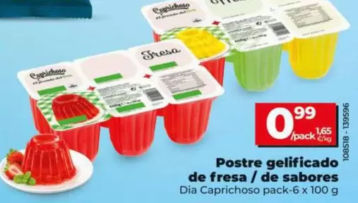 Dia Caprichoso - Postre Gelificado De Fresa/De Sabores