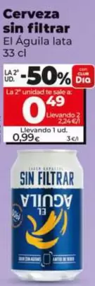 El Águila - Cerveza Sin Filtrar