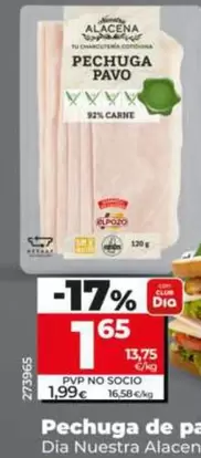 Dia Nuestra Alacena - Pechuga De Pavo 92%