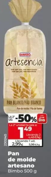 Bimbo - Pan De Molde Artesano