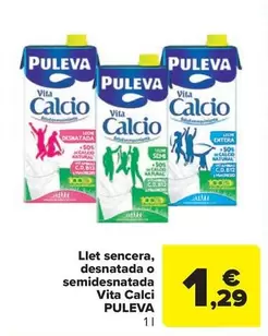 Puleva - Llet sencera, desnatada o semidesnatada Vita calci