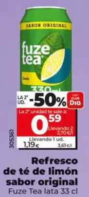 Fuze Tea - Refresco De Té De Limón Sabor Original