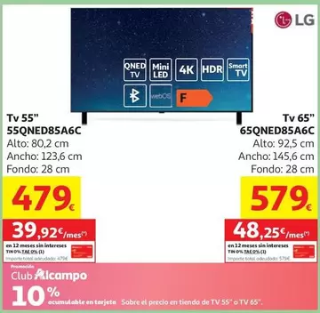 LG - Tv 55" 55QNED85A6C