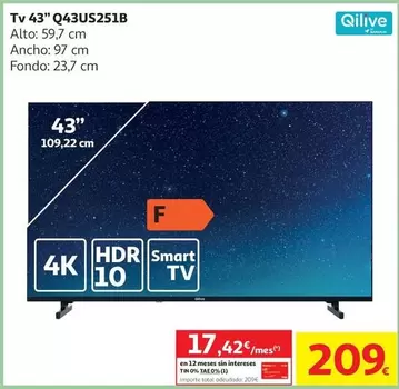 qilive - Tv 43" Q43us251b