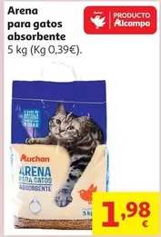 Auchan - Arena Para Gatos Absorbente