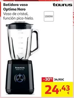 Taurus - Batidora Vaso Optima Nero